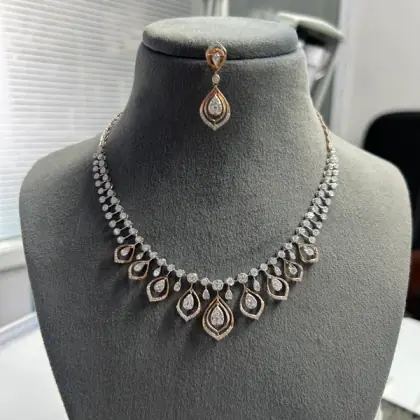 Graduated Pear Diamond Festoon Suite